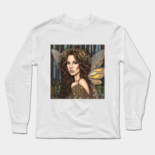 Kate Beckinsale as a fairy in the woods Long Sleeve T-Shirt